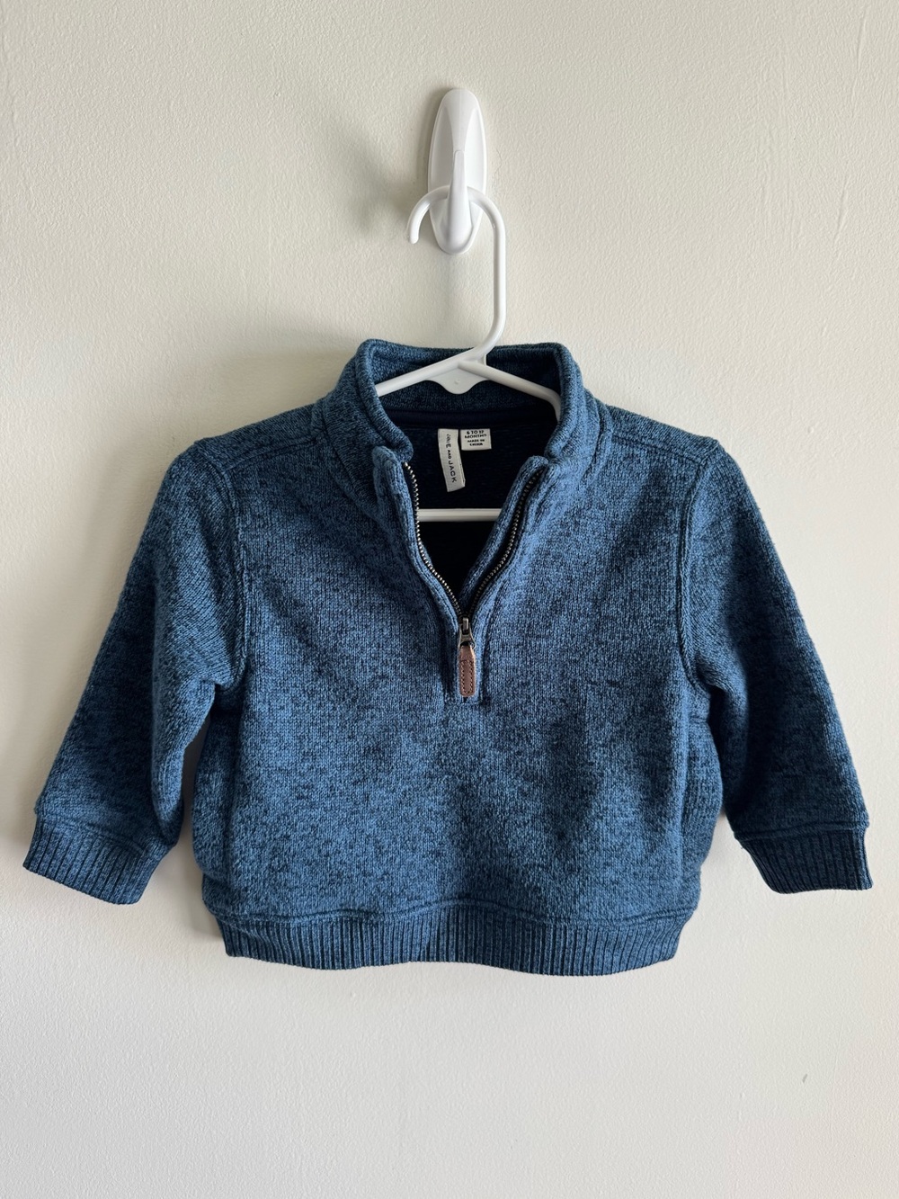 Janie and Jack Boys’ Quarter Zip Sweater